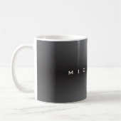 Mug Attractif gris métallique élégant minimaliste mode (Gauche)