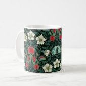 Mug Attrape-mouche de Vénus et papillon bleu (Devant gauche)