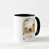 Mug Attrape-rêve Bohème Aquarelle (Devant droit)