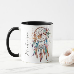 Mug Attrape-rêve Bohème Aquarelle