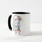 Mug Attrape-rêve Bohème Aquarelle (Devant gauche)