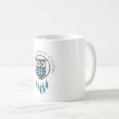 Mug Attrape-rêve de la chouette bleue (Devant droit)