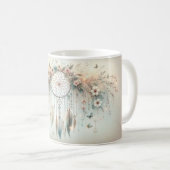 Mug Attrape-rêve Floral Papillon Pastel (Devant droit)