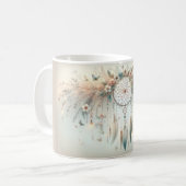 Mug Attrape-rêve Floral Papillon Pastel (Devant gauche)