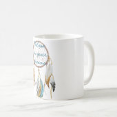 Mug Attrape-rêve Turquoise Marron (Devant droit)