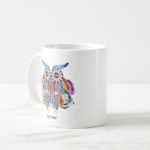 Mug Attrape-rêves de hibou amérindien (Devant gauche)
