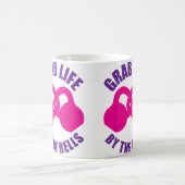 Mug Attraper la vie par les cloches - Kettlebell (Centre)