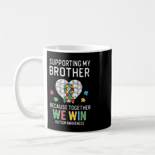 Mug Attrapez ce mignon soutien à mon frère ensemble No (Gauche)