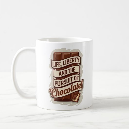 Mug au chocolat Life Liberty (Gauche)