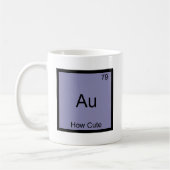 Mug Au - comment symbole mignon d'élément de chimie (Gauche)
