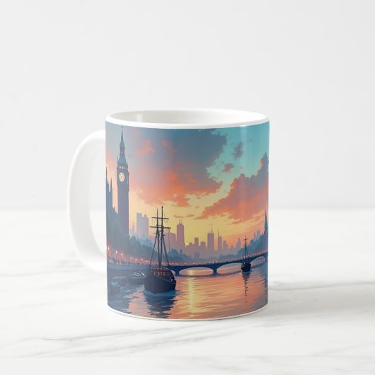 Mug au coucher du soleil (Devant gauche)