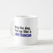 Mug Au cours de la journée je m'habille comme le (Devant gauche)