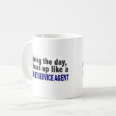 Mug Au cours de la journée j'habille l'agent de (Devant gauche)