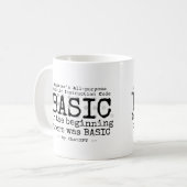 Mug Au début, il y avait BASIC.w (Devant gauche)