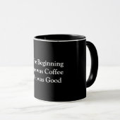 Mug Au début il y avait du café (Devant droit)