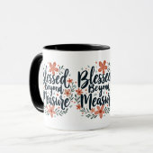 Mug Au-delà de la mesure Art Floral Inspirationnel (Devant gauche)
