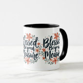 Mug Au-delà de la mesure Art Floral Inspirationnel (Devant droit)