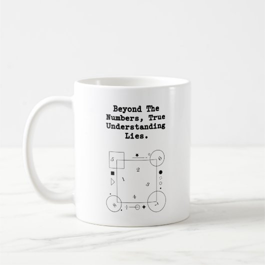 Mug Au-delà des chiffres | Véritable compréhension des (Gauche)