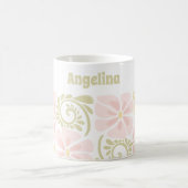 Mug au design floral moderne. (Centre)