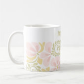 Mug au design floral moderne. (Gauche)