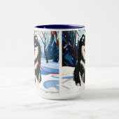 Mug AU-DESSUS DE LA RIVIÈRE Lapphund finlandais (Centre)