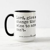 Mug Au-dessus du café et du vin (Gauche)