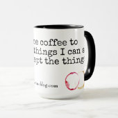 Mug Au-dessus du café et du vin (Devant droit)