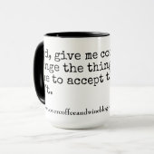 Mug Au-dessus du café et du vin (Devant gauche)