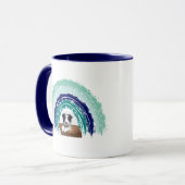 Mug Au-Dessus Du Café Photo Rainbow Pet (Devant gauche)
