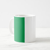 Mug au drapeau italien vert blanc et rouge.  (Devant gauche)