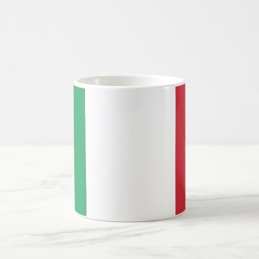 Mug au drapeau italien vert blanc et rouge.  (Centre)