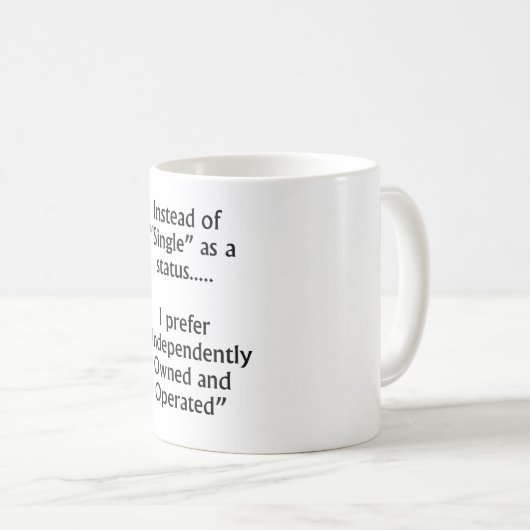 Mug Au lieu de simple (Devant droit)