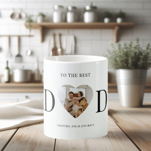 Mug Au Meilleur Père Photo Personalisée Coeur