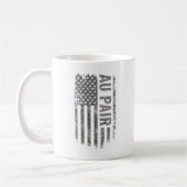 Mug Au Pair USA Flag Distressed design (Gauche)