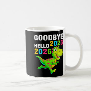 Mug Au revoir 2025 Bonjour 2026 T Rex Bonne Année 2026