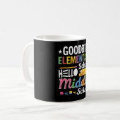 Mug Au revoir école primaire Bonjour collège (Devant gauche)