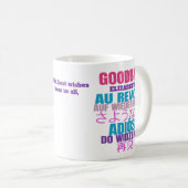 Mug Au revoir moderne (Devant droit)
