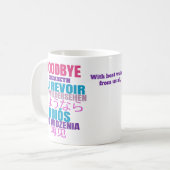 Mug Au revoir moderne (Devant gauche)