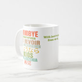 Mug Au revoir moderne (Devant gauche)