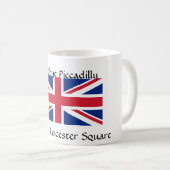 Mug Au revoir Piccadilly, Carré de Farewell Leicester (Devant droit)