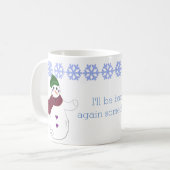 Mug Au revoir Snowman (Devant gauche)