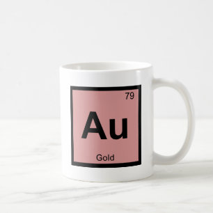 Mug Au - symbole de Tableau périodique de chimie d'or