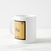 Mug Au - T-shirt drôle de symbole d'élément de chimie (Devant gauche)