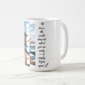 Mug Aube — Recommencez simplement (Devant droit)