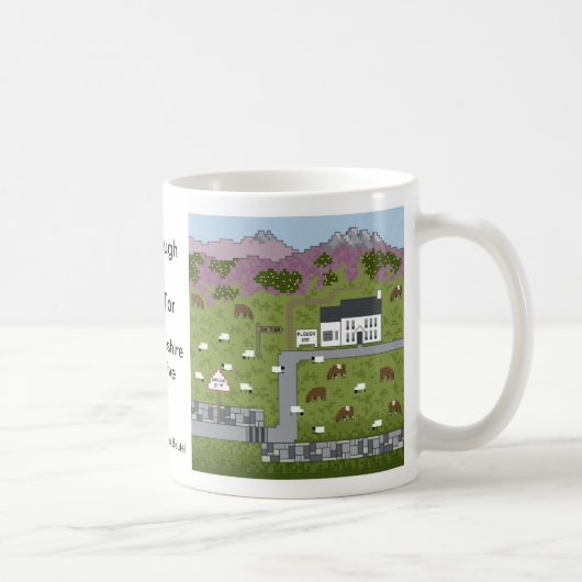 Mug Auberge de charrue au massif de roche de boeuf (Droite)