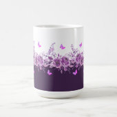 Mug Aubergine Papillons Botaniques  (Centre)