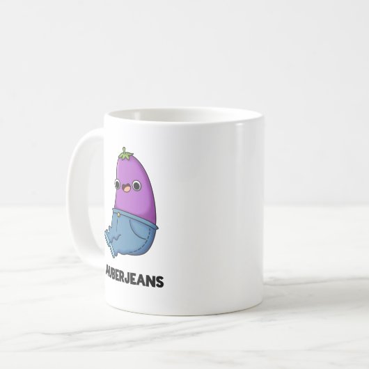 Mug Auberjeans Funny Eggplant Pun (Devant gauche)