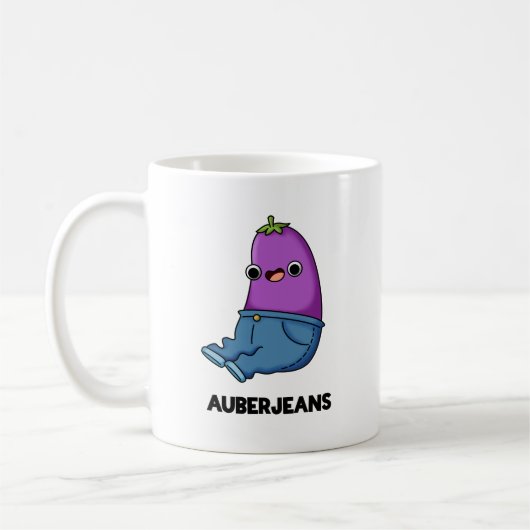 Mug Auberjeans Funny Eggplant Pun (Gauche)