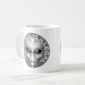 Mug Aucun Alien N'Est Illégal (Devant gauche)