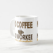 Mug Aucun café aucun administrateur de Workee (Devant gauche)